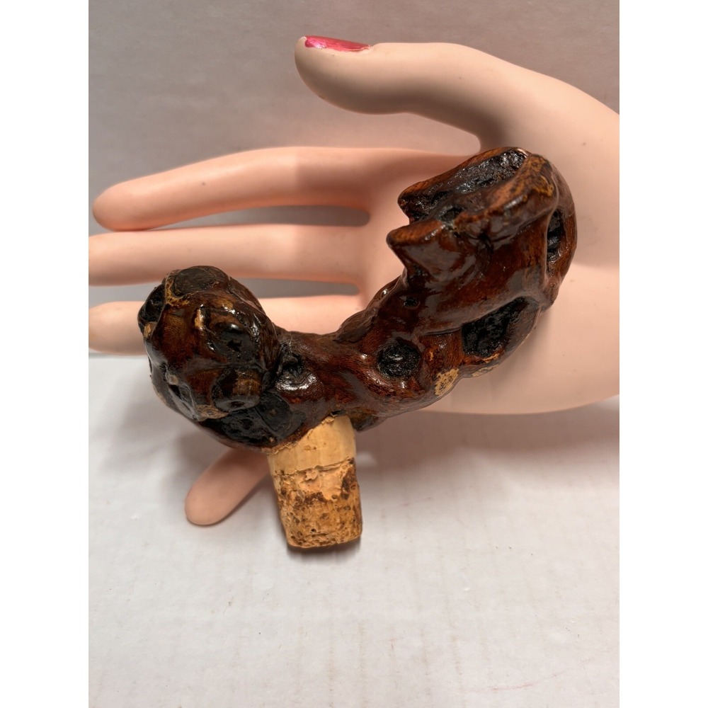Topper GRAPEVINE BURL WOOD Cork Stopper rustic wine Topper